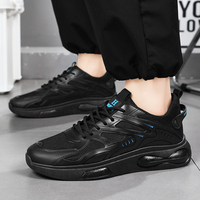 Nouvelles baskets pas chères pour hommes et femmes, baskets de course noires, chaussures décontractées à bas prix, vente en gros d'usine