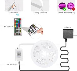 <span class=keywords><strong>Ksipze</strong></span>-Barra de luz <span class=keywords><strong>LED</strong></span> RGB de 100 pies para música, cambio de Color síncrono para dormitorio controlado por Bluetooth, iluminación <span class=keywords><strong>LED</strong></span> Flexible - Product Image 6