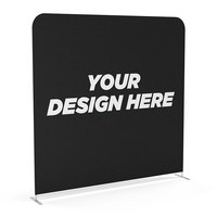 Toile de fond publicitaire portable pour promotion d'événements, format personnalisé, design d'exposition rapide, type housse de coussin