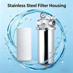 Contenitore per Filtro Liquidi Jumbo da 10, 20, 40 Pollici, Tipo Blu, in Acciaio Inossidabile per Sistemi Industriali - Product Image 1