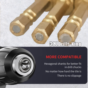Forets diamantés à tige ronde pour carrelage et maçonnerie, 5/6/8/10/12 mm, pour le perçage à sec de céramique, porcelaine, marbre, granit, pierre, <span class=keywords><strong>verre</strong></span> - Product Image 4
