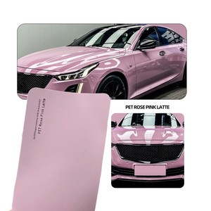 Película de Vinilo para Automóviles PET Cristal Oolong Milk Tea Peach Pink, con Liberación de Aire, Canales Hexagonales de Alta Densidad, Cambio de Color Automático, Venta <span class=keywords><strong>al</strong></span> Por Mayor - Product Image 1
