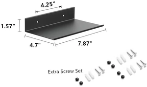 أرفف معدنية صغيرة عائمة رف عرض صغير رف حائط للساعة ، منظف - Product Image 3