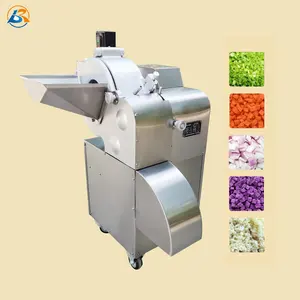 Vegetable and Fruit Cutting Machine Potato Carrot Tomato Mango Apple Dice Dicer Coconut Dicing Machine