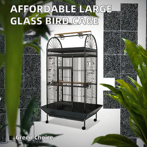 Con Chó Lồng Ưa Thích Tình Yêu Chim Mặt Trước Thủy Tinh Chim Lồng <span class=keywords><strong>Mini</strong></span> Sắt Chim Chăn Nuôi Chuyến Bay Lồng Với Mô Hình Động Vật Đóng Gói Trong Hộp Giá - Product Image 3