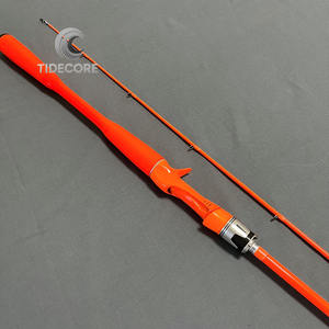 Maßgefertigte 1,98m Kohlefaser-Angelrute 2-teiliges Set Mittelschnelle Aktion Fuji-Ringe für Barsch See Fluss - Product Image 1