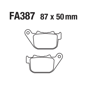 Plaquettes de frein à disque de moto, freins avant et arrière, plaquettes de frein à disque pour FA387 Harley Davidson XL <span class=keywords><strong>883</strong></span> 1200 Iron Superlow <span class=keywords><strong>Sportster</strong></span> - Product Image 4