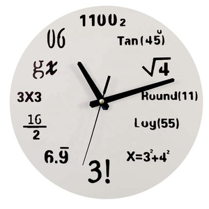 Reloj de Pared Creativo para Sala de Estar, Relojes Modernos con Fórmulas Matemáticas, Decoración para el Hogar con <span class=keywords><strong>Ecuaciones</strong></span> Matemáticas Simples para Cuarto de Estudio - Product Image 1
