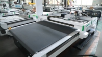Máquina de corte oscilante con cámara de reconocimiento de cuero genuino para bolsos y carteras