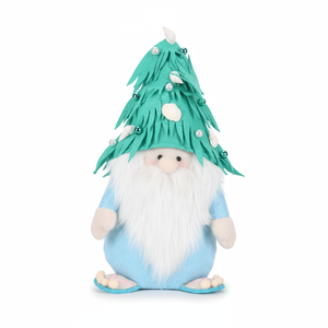 Meilleure Vente : Accessoires de Noël Premium – Gnome en Laine Feutrée Bleu Ciel, Modèle Arbre de Bord de Mer, avec Claquettes - Product Image 3
