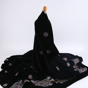 HA-18141H Trung Đông Spandex Polyester 420 gam/mét đan nhung thêu vải cho hàng may mặc - Product Image 6