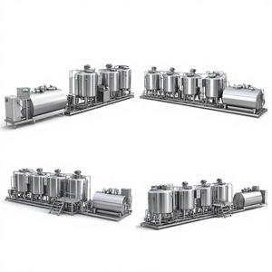 Ligne de production de yaourt automatique industrielle Ace avec réservoirs en acier inoxydable, moteur et pompe haute capacité - Product Image 1