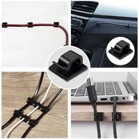 Pince de câble auto-adhésive 3M Clips de câble de bande Pinces Organisateur Fixation Accessoires de câblage