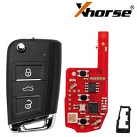 XHORSE XKDM05EN MQB Clé Intelligente de 2ème Génération 3 Boutons Télécommande Universelle Clé Intelligente pour Voiture