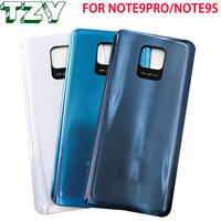 Coque arrière de batterie pour xiaomi, compatible modèles Redmi note 9pro, note 9s, noir, blanc, haute qualité