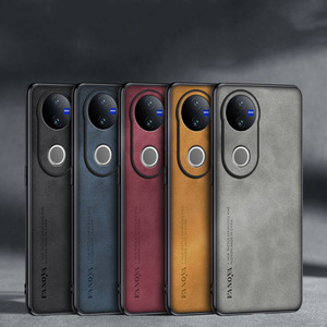 เคสสำหรับ VIVO Y400ปกป้องเลนส์ lambskin กรอบหนัง coque สำหรับ VIVO <span class=keywords><strong>Y100</strong></span> V50 V40 lambskin funda กันกระแทก - Product Image 2