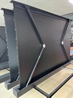 Écran de projection motorisé portable 4K HD 16:9 de 100 à 120 pouces, en PVC, tissu blanc souple, pour projecteur à longue portée, utilisation home cinéma