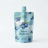 Sachet Doypack personnalisé rechargeable avec bec verseur pour liquides, yaourts aux fruits, emballage réutilisable, marque privée, pochette à bec verseur pour aliments pour bébés