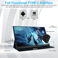 Bon moniteur Portable 17.3 pouces Full HD 1080 - HDR - IPS moniteur Portable sans fil moniteur USB Portable pour ordinateur Portable de bureau