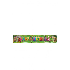 FELIZ CUMPLEAÑOS SAVANA FEAST L.138CMX24.5CM - Product Image 1