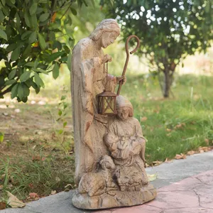 Статуя Святого Дома уличная садовая статуя из оксида магния для помещений винтажная живопись Фуцзянь украшение для дома и сада