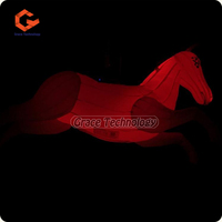 Modelo de caballo inflable hecho a medida, modelo de animal de caballo inflable publicitario para eventos comerciales
