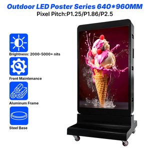 Screenage Outdoor LCD Display 2000nits High Brightness Digital <b>Poster</b> Advertising Screen for Retail Store Subway Wayfinding - Product Image 1