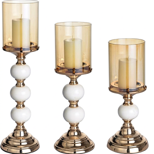 New Direction Inc Glass <b>Candle</b> <b>Stick</b> Holder Set Cylindrical Home Decoration Durable Set Of Three <b>Candle</b> Holders Hot Selling - Product Image 1