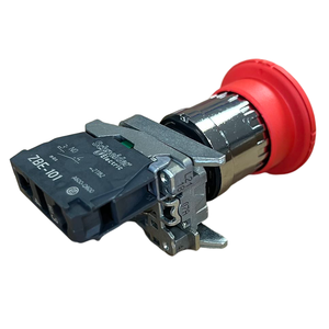 Interruptor de Parada de Emergencia XB4BS8441 IP65 Electrónico, 1 Contacto NC, 10A, 600V, Control Industrial, Plástico PC - Product Image 1