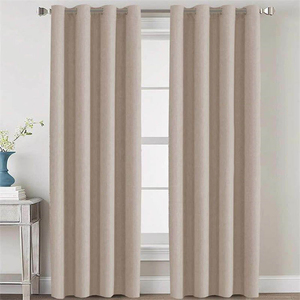 Cortinas Opacas Térmicas de 52*96 Pulgadas con Ojales, Cortinas Opacas Sólidas Listas para Usar para Sala de Estar, Cenefas - Product Image 1