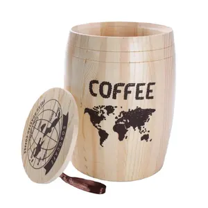 Aangepaste Decoratieve Mini Houten Vaten Voor Koffie Koffie Emmer