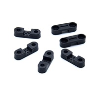 Pince de fixation de câble en plastique plat à distance centrale de 18mm et pinces de câble anti-traction