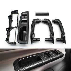 Tirador de puerta delantera izquierda y derecha de coche LHD de Color de fibra de carbono para VW Bora <span class=keywords><strong>Golf</strong></span> 4 MK4 Jetta 1999 2000 <span class=keywords><strong>2001</strong></span> 2002 2003 2004 - Product Image 1