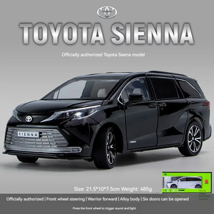 Toyota Sienna Premium, Modelo a Escala 1:24, Auto MPV de Metal Fundido a Presión con Licencia Oficial, Puertas que se Abren, Interior Detallado, Llantas de Goma - Product Image 5