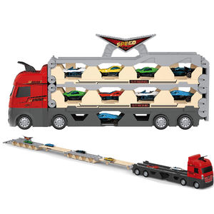 Camión de <span class=keywords><strong>Juguete</strong></span> Transformable Creativo con Pista de Carreras y 6 Autos de Metal Fundido, <span class=keywords><strong>Juguete</strong></span> de Estacionamiento de Autos de Aleación Más Vendido - Product Image 1