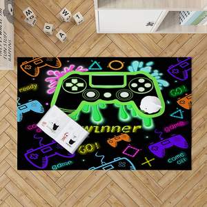 <span class=keywords><strong>Tapis</strong></span> de jeu pour manette de jeu pour Gamer Boy & Teen Cool Carpet for Bedroom Soft & Non Slip Printed Large Floor Mat - Product Image 6