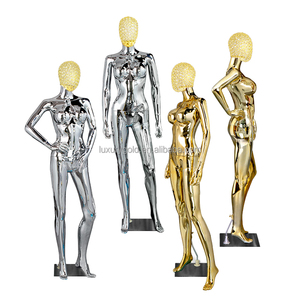 <span class=keywords><strong>Ropa</strong></span> <span class=keywords><strong>de</strong></span> ventana <span class=keywords><strong>de</strong></span> tienda, vestido <span class=keywords><strong>de</strong></span> novia cromado <span class=keywords><strong>para</strong></span> mujer, modelo <span class=keywords><strong>de</strong></span> forma <span class=keywords><strong>de</strong></span> Maniquí <span class=keywords><strong>de</strong></span> cuerpo completo, maniquí femenino con curvas doradas <span class=keywords><strong>para</strong></span> exhibición <span class=keywords><strong>de</strong></span> <span class=keywords><strong>ropa</strong></span> - Product Image 1
