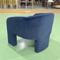 Fauteuil d'appoint moderne en tissu pour hôtel d'affaires, salon, club, salle à manger de luxe légère, salle privée, café, bistrot