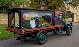 Hiện đại tang lễ tang bên gương <span class=keywords><strong>Austin</strong></span> Chassis mini sử dụng Câu lạc bộ điện cổ điển xe để bán - Product Image 6