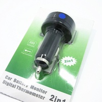 Termometer Tegangan Pengisian Cepat 4-in-1 USB dan Type-C PD 30W dengan Panel Meter Digital LED untuk Ponsel & Tablet