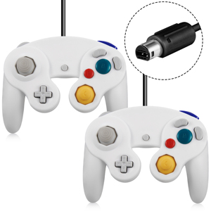 2 gói cổ điển gametube điều khiển có dây trắng ngc điều khiển cho Nintendo gametube giao diện điều khiển ngc GC, không phải cho Wii - Product Image 1