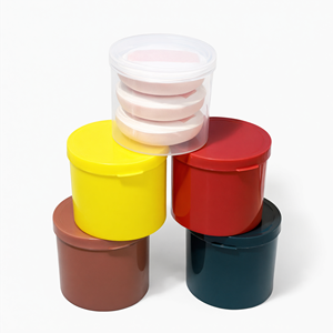 Clear Plastic Puff <b>Storage</b> <b>Box</b> with Lid <b>Cosmetic</b> Makeup Container for Home <b>Storage</b> - Product Image 2