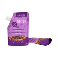 Pochette souple à bec verseur de qualité alimentaire, format personnalisé, avec bouchon à vis, emballage souple compressible, Doypack