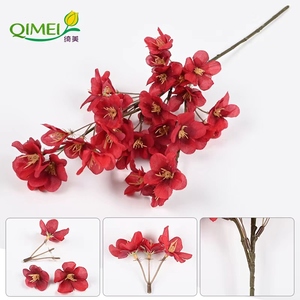46 cm Décoratif Fleur De Pêcher Branche D'arbre Prunier Fleur De Pêcher Branche Fleur De Soie Arbre Déco <span class=keywords><strong>Japonais</strong></span> Fleur De <span class=keywords><strong>Cerisier</strong></span> Ensemble - Product Image 4