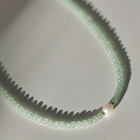 Collier ras du cou authentique en perles et pierres naturelles, fait main, bijoux d'été pour la plage, à superposer, pour femme