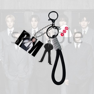 พวงกุญแจอะคริลิค K-pop 3 ชิ้น ลาย <span class=keywords><strong>JK</strong></span> V RM JIMIN รูปทรงสี่เหลี่ยมผืนผ้า พร้อมสายคล้องโทรศัพท์ น้ำหนักเบา ทันสมัย ของที่ระลึกสำหรับแฟนคลับ - Product Image 6