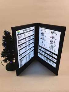 Cubierta de menú LED personalizable RICHSHINING, menú iluminado de PU recargable con 2-4 vistas de iluminación para decoraciones de fiesta - Product Image 2