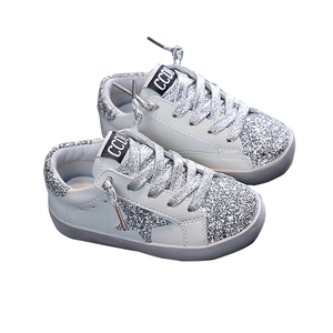 Scarpe Sportive Casual <span class=keywords><strong>Bambina</strong></span> con Paillettes e Cerniera Leopardata, Nuova Collezione 2026, per Estate e Inverno - Vendita <span class=keywords><strong>all</strong></span>'Ingrosso - Product Image 1