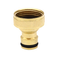 Adaptateur de robinet standard en cuivre à raccord rapide fileté de 3/4 pouces pour pistolet de lavage de voiture