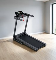 Caminadora Plegable para el Hogar con Motor Silencioso y Plataforma Amortiguadora, Capacidad de 100 kg, Pantalla LED para Ejercicio en Interiores